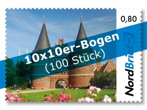 100er Holstentor Lübeck - Briefmarke Standardbrief - Bündelangebot*