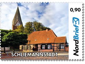 Markenheft 0,90 Euro Postkarte & Standardbrief "Schliemannstadt"