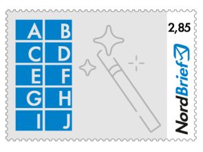 Wunschbriefmarke 2,85 EUR (10 verschiedene Motive)