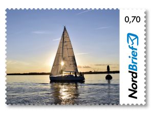 Kieler Förde - Briefmarke Postkarte