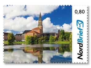 Kieler Rathaus - Briefmarke Standardbrief