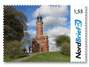 Leuchtturm Holtenau Kiel - Briefmarke Großbrief