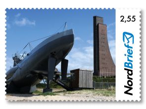 Marine-Ehrenmal Laboe Kiel - Briefmarke Maxibrief