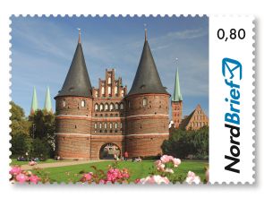 Holstentor Lübeck - Briefmarke Standardbrief