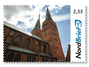 Dom zu Lübeck - Briefmarke Maxibrief