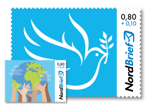 Spendenbriefmarke Weltfrieden - Standardbrief