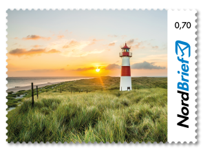 Nordbrief Ostsee - Briefmarke Postkarte