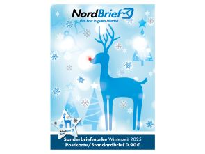 Sonderbriefmarke 0,90 Euro - Postkarte & Standardbrief "Winterzeit 2025"