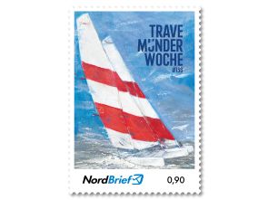 Sonderbriefmarke 0,90 € - Postkarte & Standardbrief "Travemünder Woche 2025"