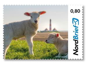 Tierisch Nordisch - Schafe - Briefmarke Standardbrief